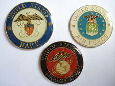 MARINE CORPS AIR FORCE NAVY SEALS US ARMY MILITARY WAR USA SET PIN BADGE JOB LOT