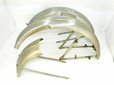 Triumph T80 Front And Rear Mudguard Set Raw Steel
