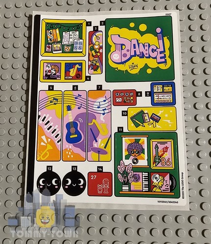 Lego friends sticker sheet - lego,