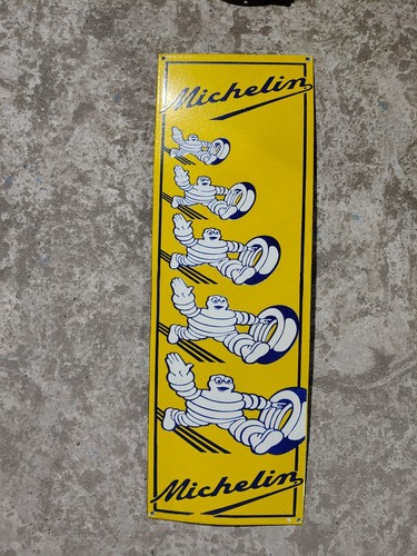 Porcelain michelin enamel sign - enamel,