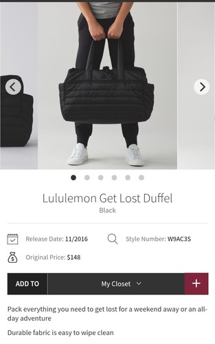 Lululemon get lost duffle - lululemon,