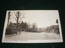 VINTAGE POSTCARD INGATESTONE STATION LANE CORNER BY PERCY GREENFIELD