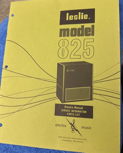 Leslie speaker 825 owners - speaker,