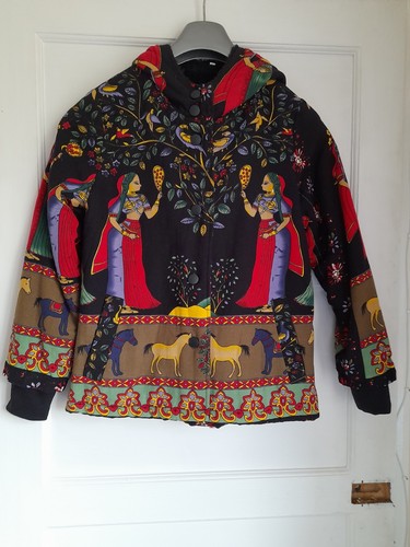 Ladies indian jacket with hood - with,