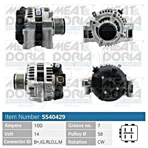 Alternator fits toyota auris - alternator,