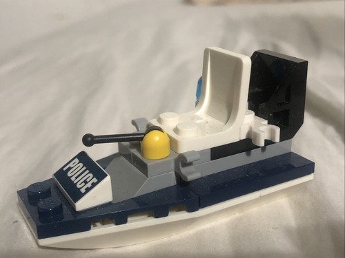 Lego police boat - police, patrol