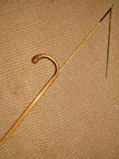 Antique BRIGG Horse Measuring Burr Root Handle Walking Stick - H/M Silver 1916