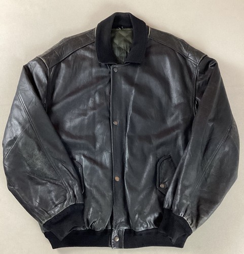 Vintage leather bomber - vintage,