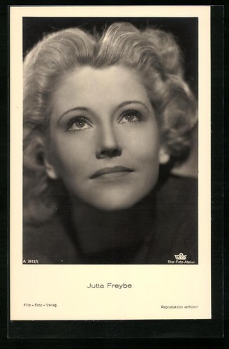 Postcard actress jutta - postcard, of