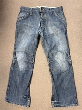 G Star Raw Jeans Mens W34 L29 Blue Denim  Elwood Heritage Loose (3420)