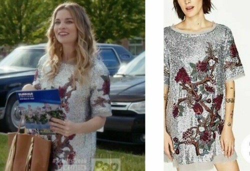 Zara rare silver sequin - zara,
