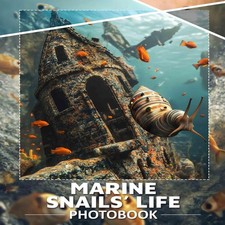 Marine snails life photo book - snails',