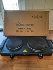 HomeTronix Electric Hotplate Double Hob Portable Electric Hot Plate