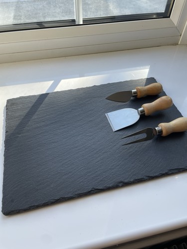Slate cheese board - cheese,