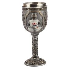 Decorative Medieval Templar Knight Goblet - Gothic Design Wine Cup
