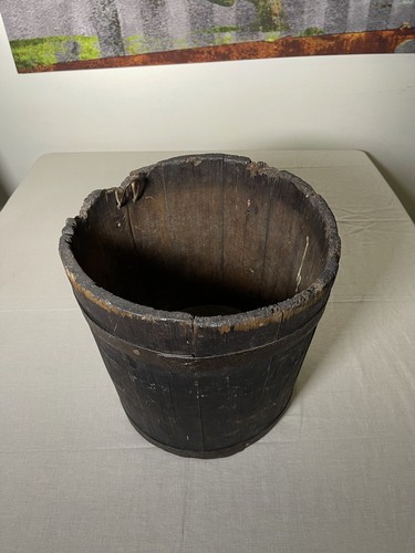 Antique primitive wooden - primitive, stave