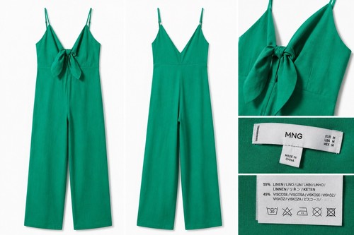 Mango green linen - mango,