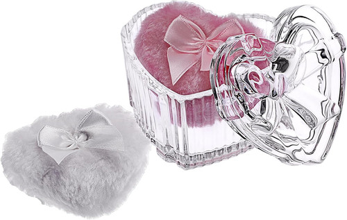 Glass body powder container - glass,