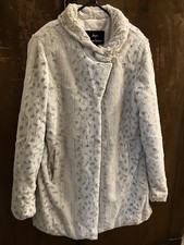 White Faux Fur Snow Leopard