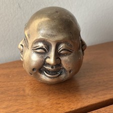Vintage signed faced buddha - vintage, 4