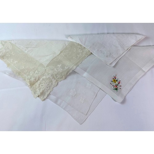 Vintage white handkerchief lot - white,
