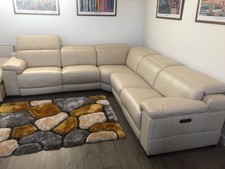 Leather electric recliner