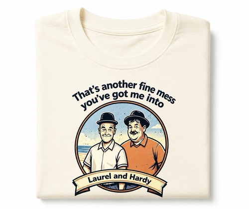 Laurel and hardy - and, t-shirt