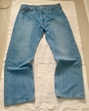 LEVIS VINTAGE Y2K RED TAB 501  OLD SCHOOL STRAIGHT LEG  BLUE JEANS  W36 L30 VGC