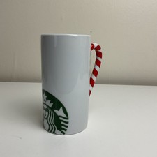 Rare 2012 Ceramic Starbucks Christmas Candy Cane Tall Latte Coffee Mug