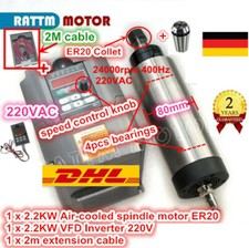 2.2KW Air Cooled CNC 24000RPM