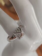 Karen MILLEN Crystal Pyramid Ring  Size Medium  /N /