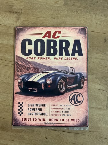 Cobra metal wall sign - cobra,