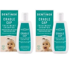 2 x Dentinox Cradle Cap Treatment Baby Shampoo 125ml For New Born & Infants 