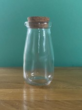 10 x Small Glass Jars With Cork Stoppers 100ml Mini Storage/Potion Bottles