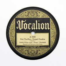BIDDY PAIGE & POPO WARFIELD "Not Today, Sweet Cookie" VOCALION 1036; Rare! [78]