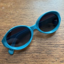 Linda Farrow gallery x Jeremy Scott Visor Sunglasses Bold Turquoise Teal