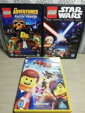 3 x Lego Movie DVD's  -