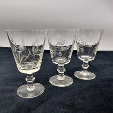 Vintage Aperitif Wine Glass x3