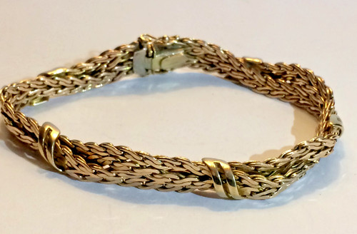 9ct yellow gold heavy knot - yellow,