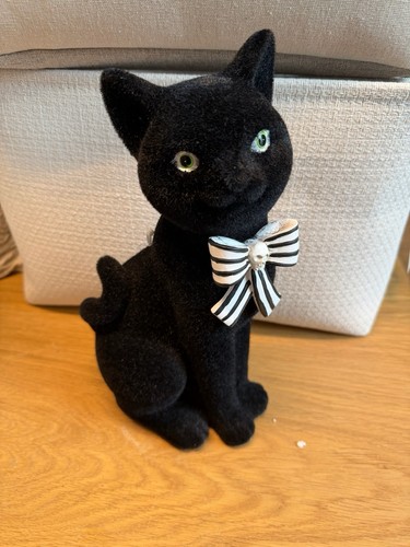 Velvet black cat - velvet,