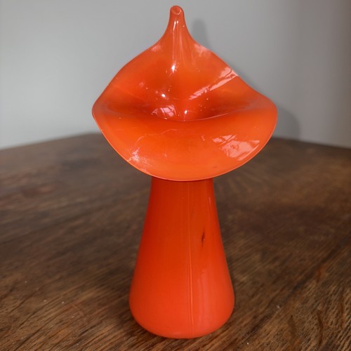 Vtg glass vase jack the - jack, in
