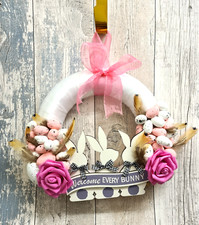 Handmade Easter Wreath for Front Door – Spring Garland