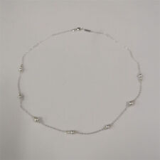 Pearl Station Chain Necklace Pandora Treated Freshwater Cultured