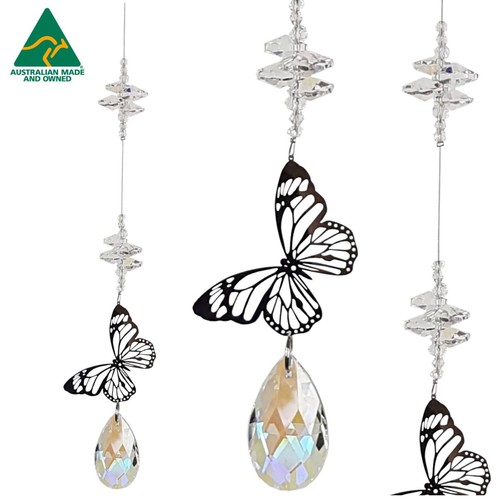 Silver crystal suncatcher - crystal,