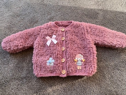 New hand knitted faux fur