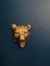 Unique Large Gold Bear Head