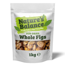 Nature’s Balance Sun Dried Figs 1kg Sweet High Fibre Natural Dried Fruit