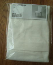 IKEA HENRIKSDAL GOBO White Chair Cover 100 % Cotton 21" Slipcover NEW