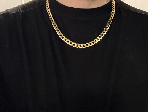 9ct solid gold chain - solid,