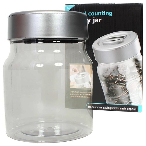 Aaj digital coin counter jar - coin,